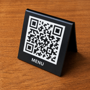 Chevalet Menu QR Code Recto